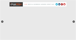 Desktop Screenshot of oryxalign.com